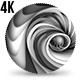 3D Layers Abstract Spiral B&amp;W - VideoHive Item for Sale