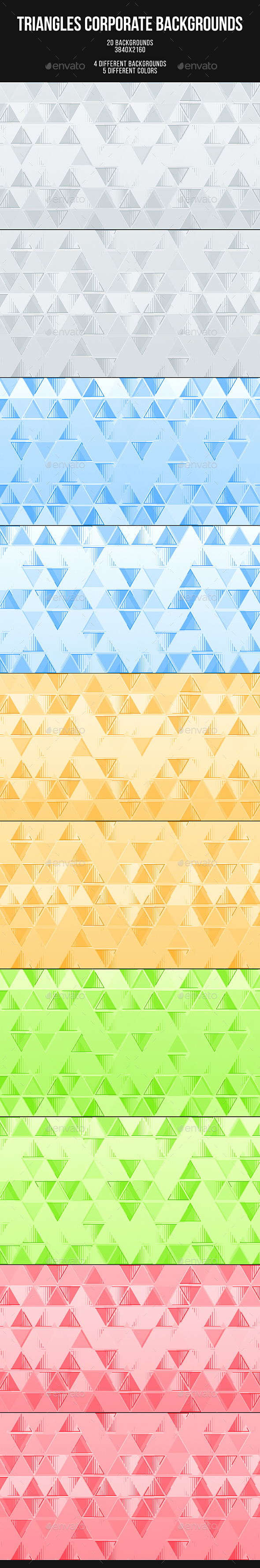 Triangles Corporate Backgrounds - Abstract Backgrounds