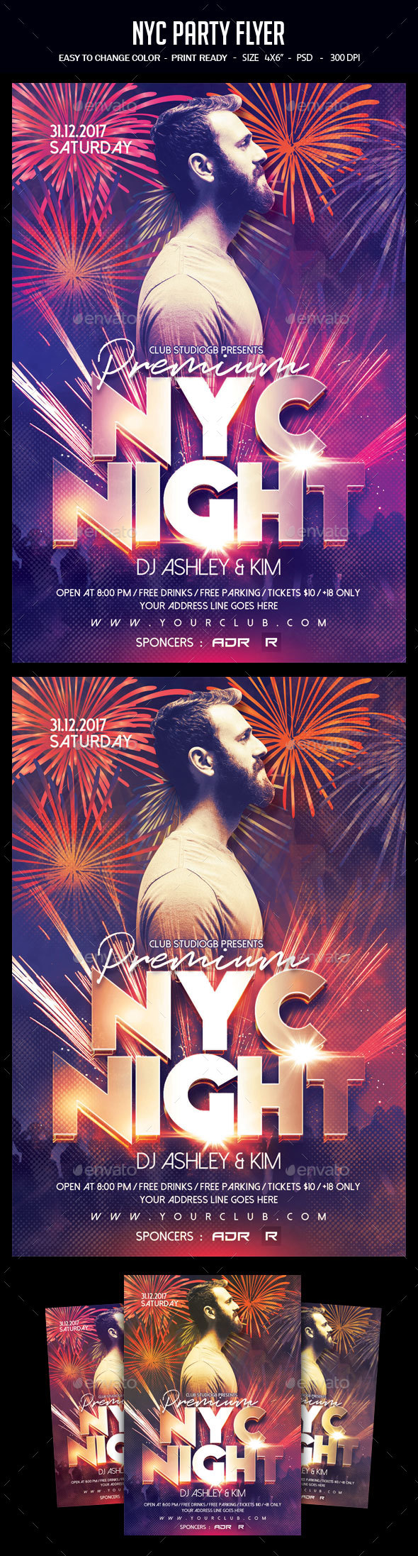 NYC Party Flyer - Clubs & Parties Events