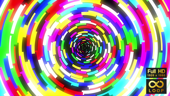 Bright Sci-fi Technicolor Vortex