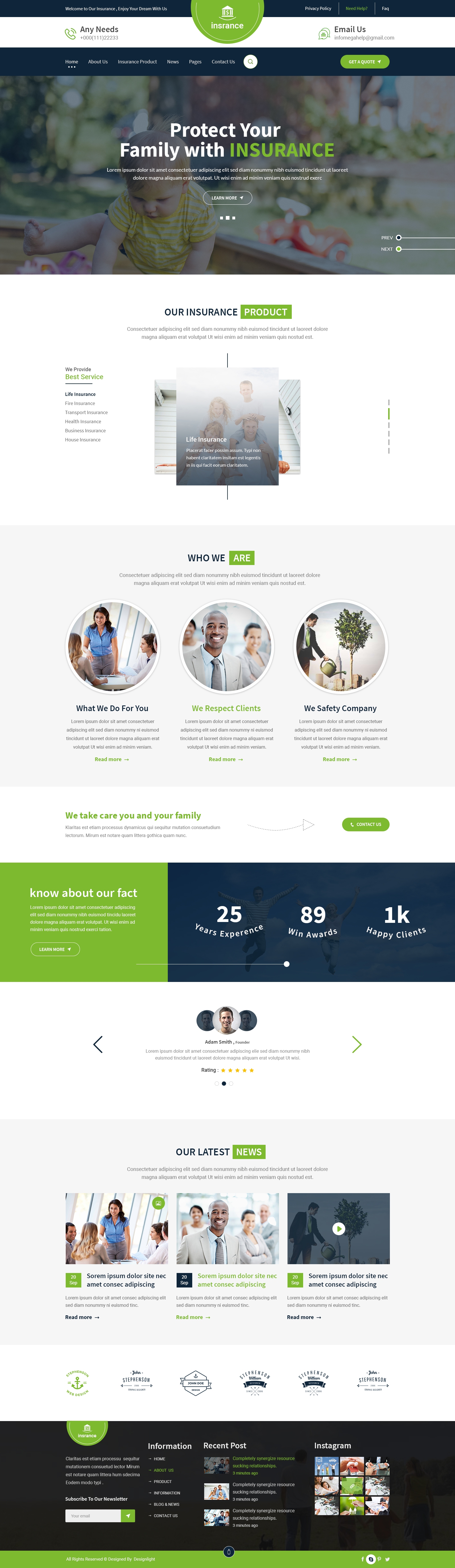 Insurance / Business PSD Template by Theme_Hunt | ThemeForest