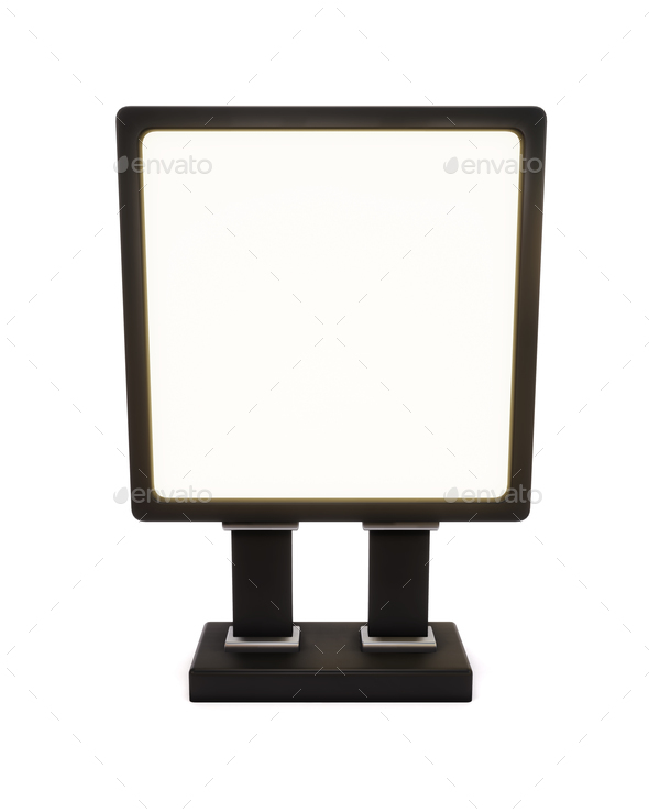 Blank mock up of vertical street poster billboard on isolated ba - Stock Photo - Images