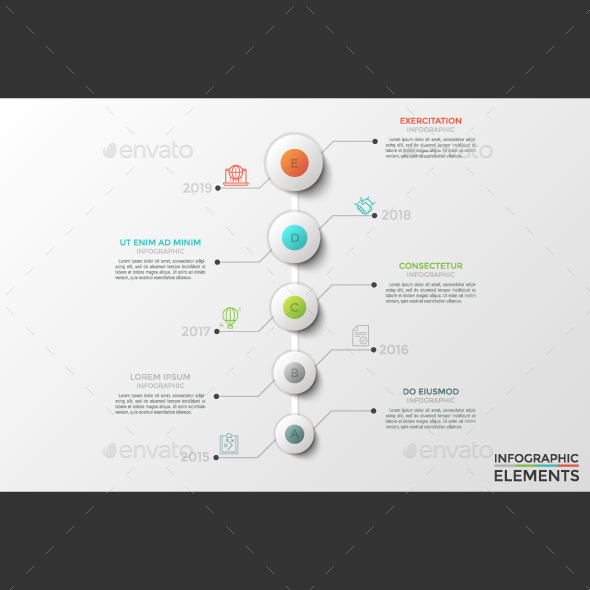 Modern Circle Timeline Infographic - Infographics