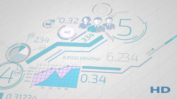 Growth Of Blue Infographics On White Paper alt