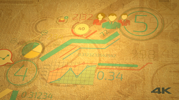 Growth Of Business Graphs On Old Paper alt