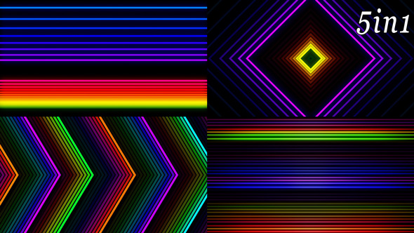 Neon Feedback - VJ Loop Pack (5in1) alt