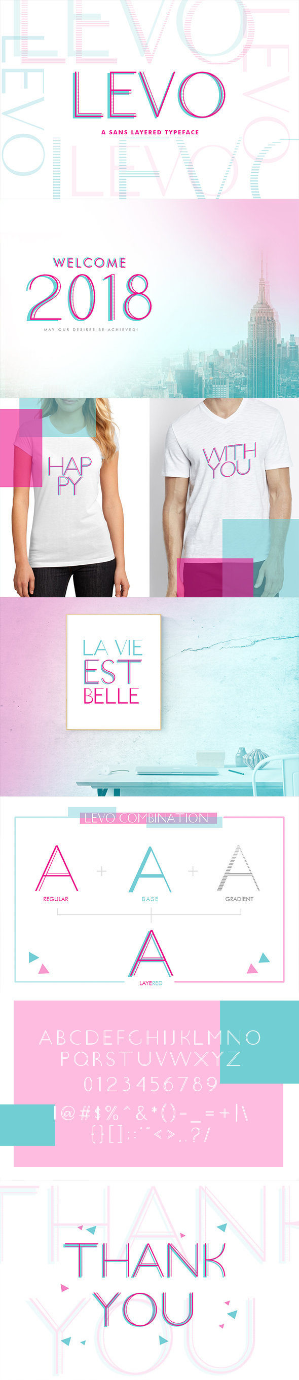 Levo Sans Layered - Sans-Serif Fonts