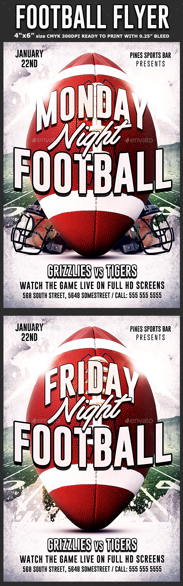 American Football Flyer Template - Sports Events