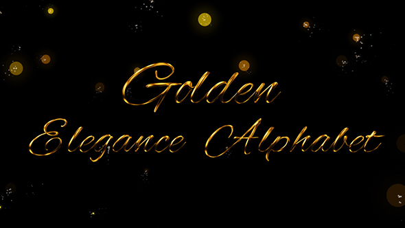 Golden Elegance Alphabet - VideoHive 21207884