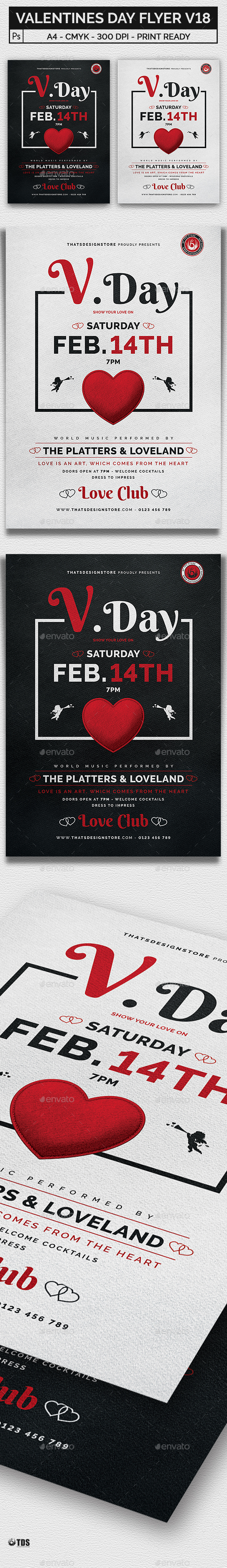 Valentines Day Flyer Template V18