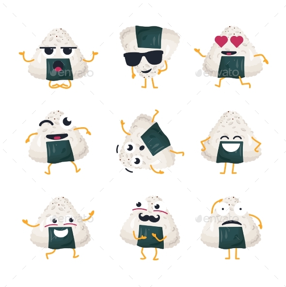 Roll with Nori - Vector Isolated Cartoon - Miscellaneous Characters