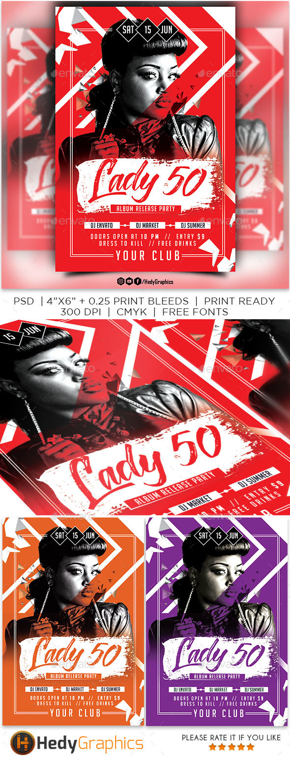Guest Artist Flyer - Clubs & Parties Events