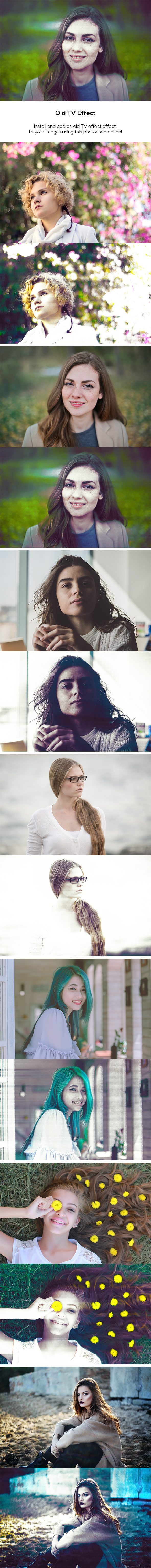 Old TV Effect - Photo Effects Actions