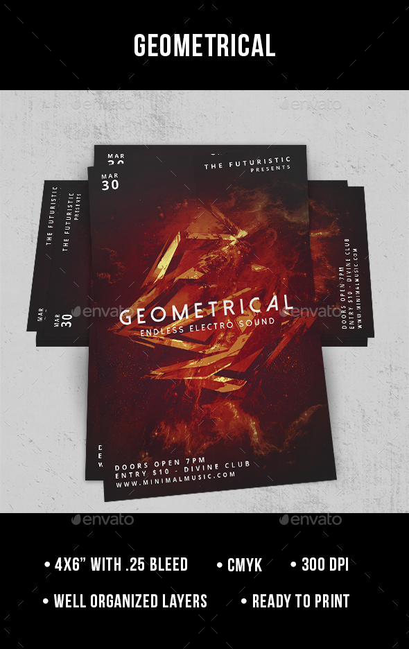 Geometrical - Flyer - Clubs & Parties Events