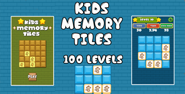 Kids Memory Tiles - CodeCanyon 21221021