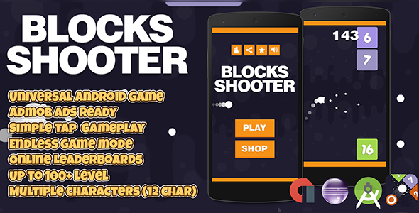 CodeCanyon Blocks Shooter & Admob Android Studio & Eclipse Easy Reskin 21221259 CodeCanyon Blocks Shooter & Admob Android Studio & Eclipse Easy Reskin 21221259