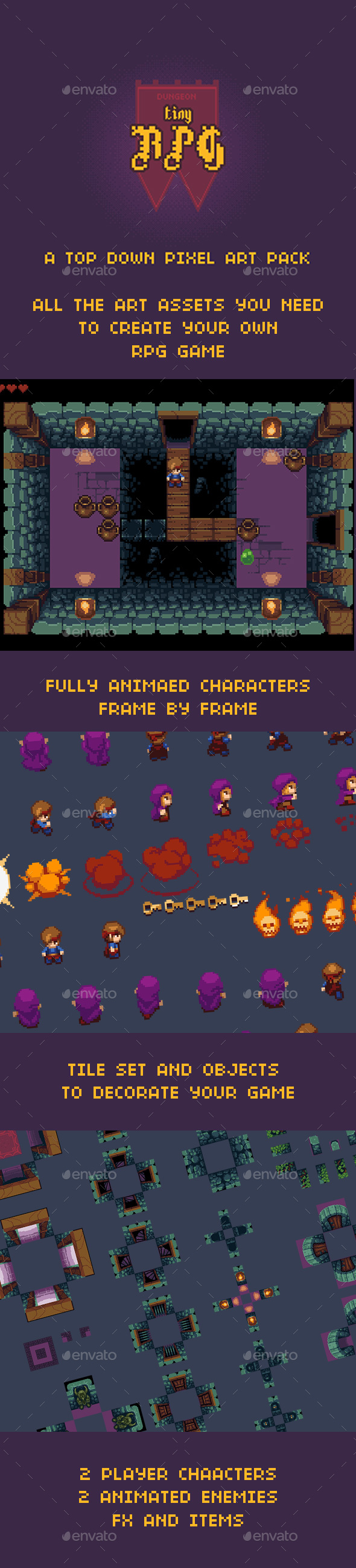 Tiny RPG Dungeon - Game Kits Game Assets
