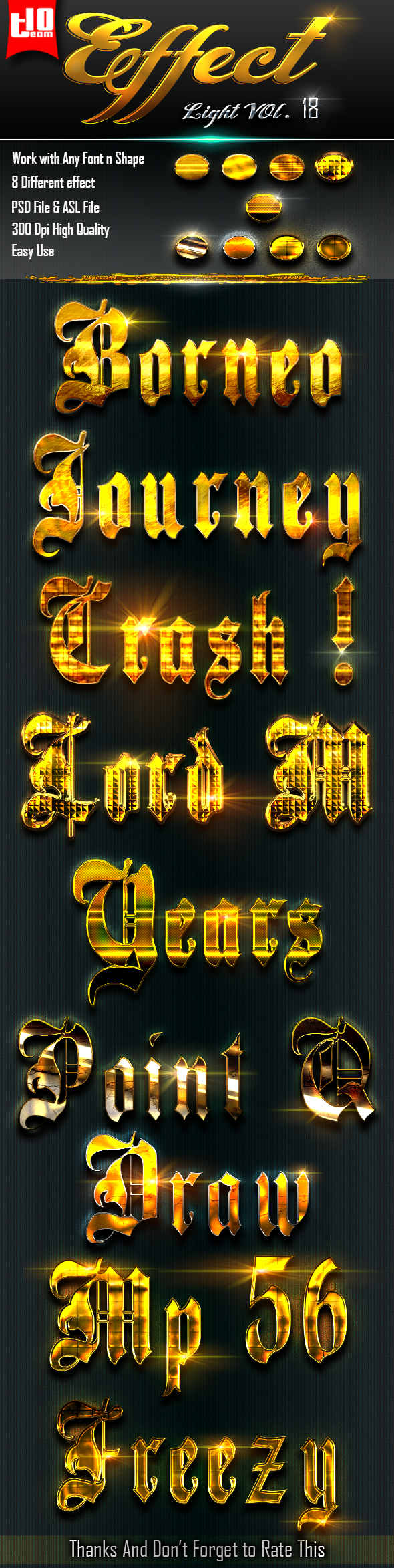 Light Text Effect 18 - Text Effects Styles