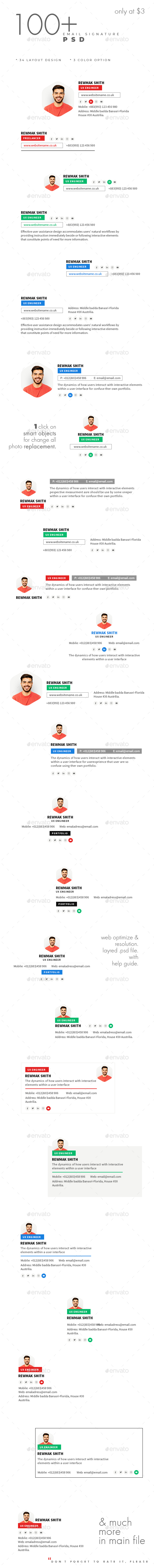 Email Signature - Miscellaneous Social Media