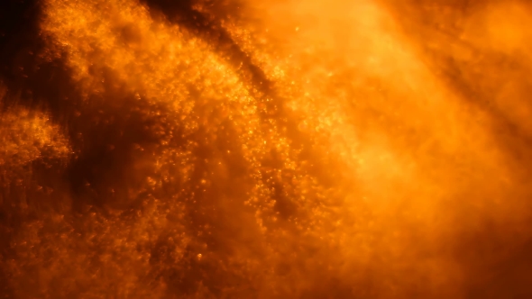 Orange Wave Particles