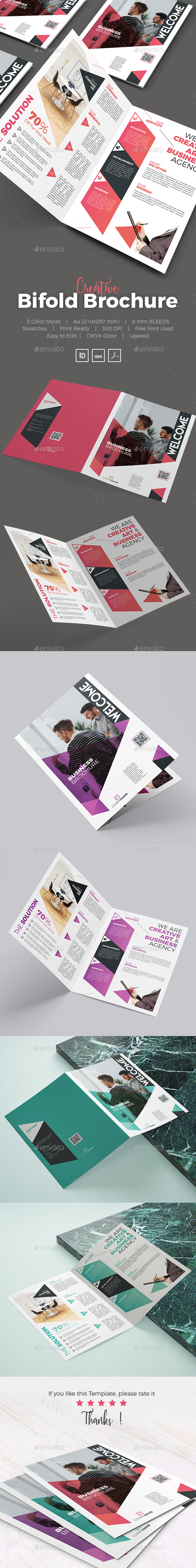 Creative Bifold Brochure - Corporate Brochures