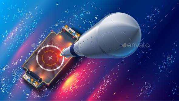 Rocket Launch on Autonomous Spaceport Drone Ship - Communications Technology