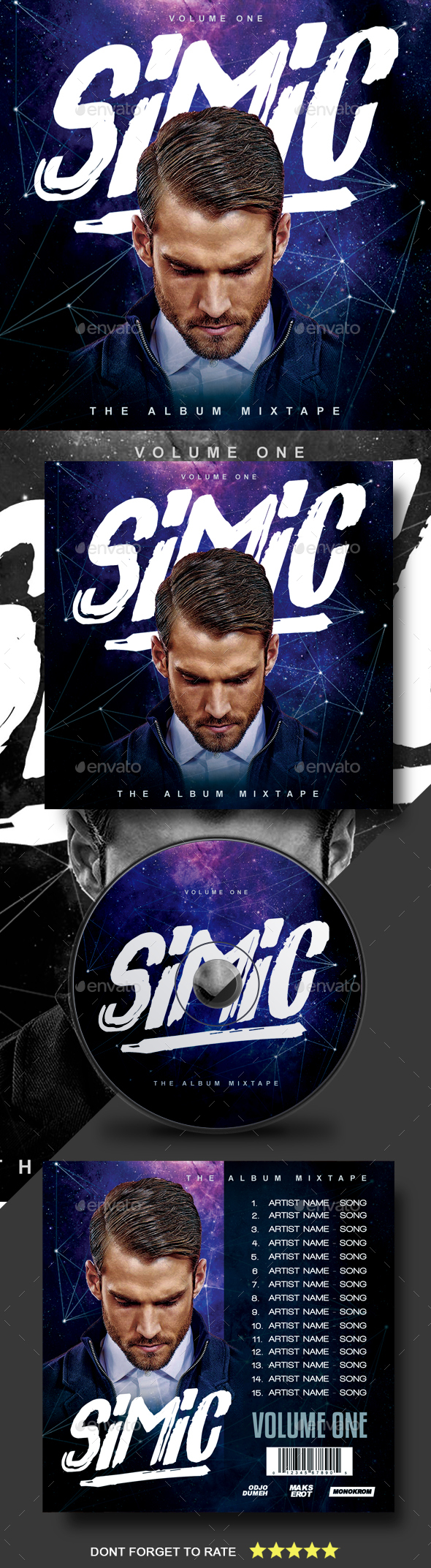 DJ CD Cover Artwork - CD & DVD Artwork Print Templates