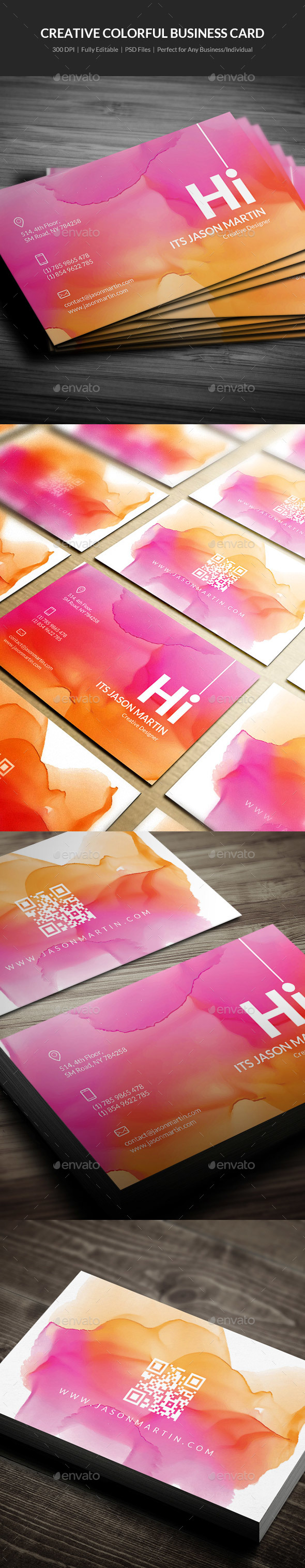Colorful Creative Business Card - 04 - Creative Business Cards