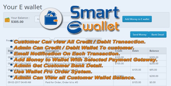 Smart E Wallet - Opencart Plugin - CodeCanyon Item for Sale