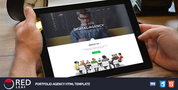 Great Red Leaf – Portfolio Agency HTML Template