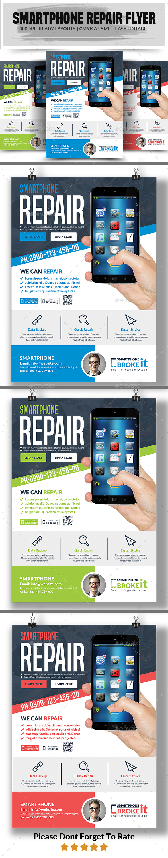 Smartphone Repair Flyer - Commerce Flyers