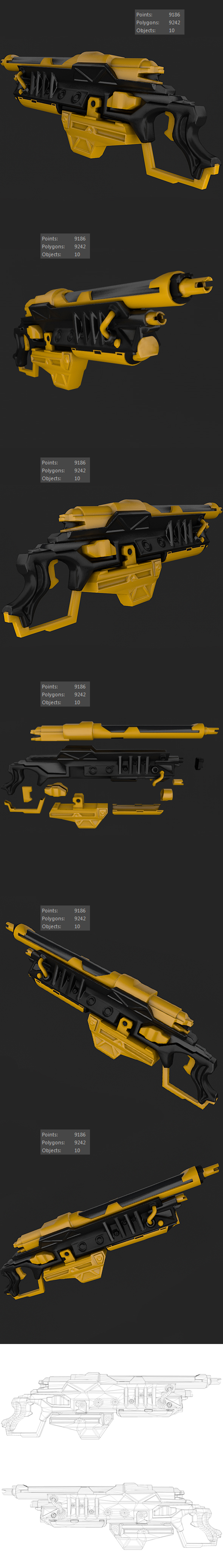 Sci-Fi Gun 01 - 3Docean 21226061