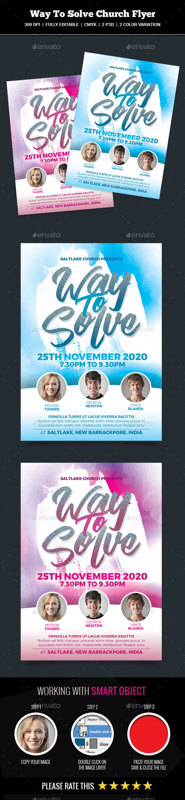 Way To Solve Church Flyer - Church Flyers
