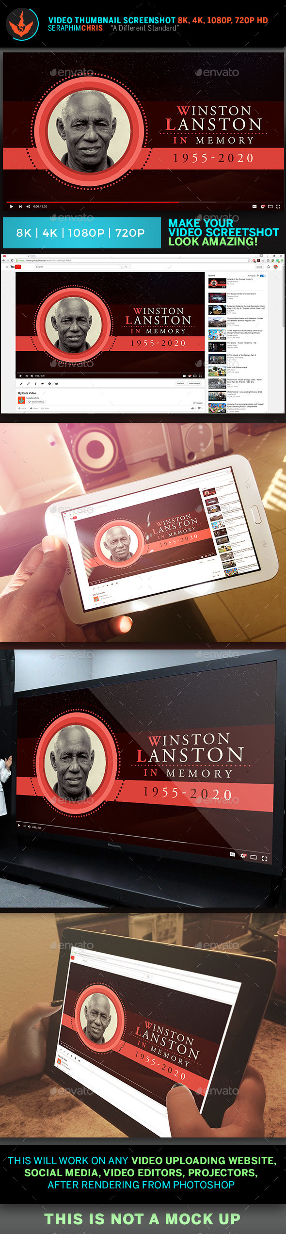 King Funeral YouTube Video Artwork Template - YouTube Social Media