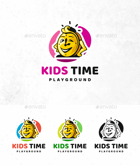 Kids Time Logo - Objects Logo Templates
