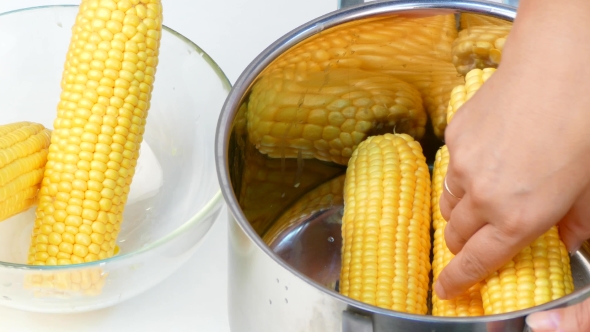 Put Corn in a Saucepan
