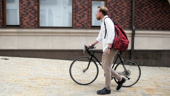 walking a bike