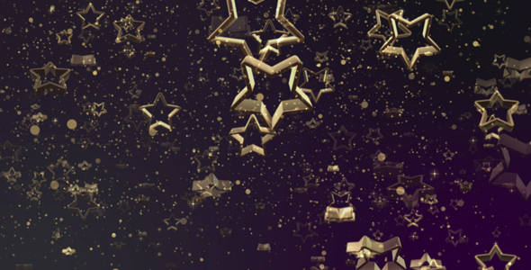 Gold Stars Golden Particles 4K alt