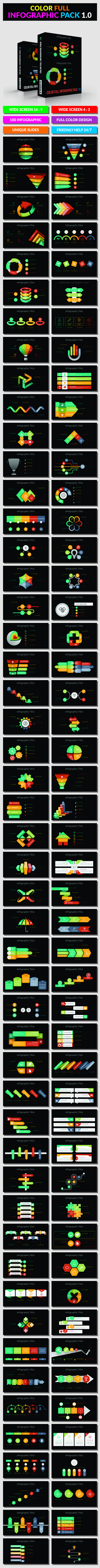 Color Full Infographic Pack 1.0 - PowerPoint Templates Presentation Templates