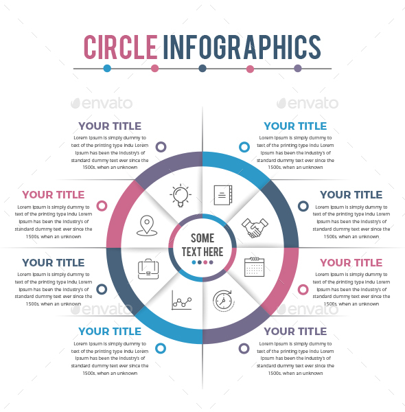 Business Circle Infographics - Infographics