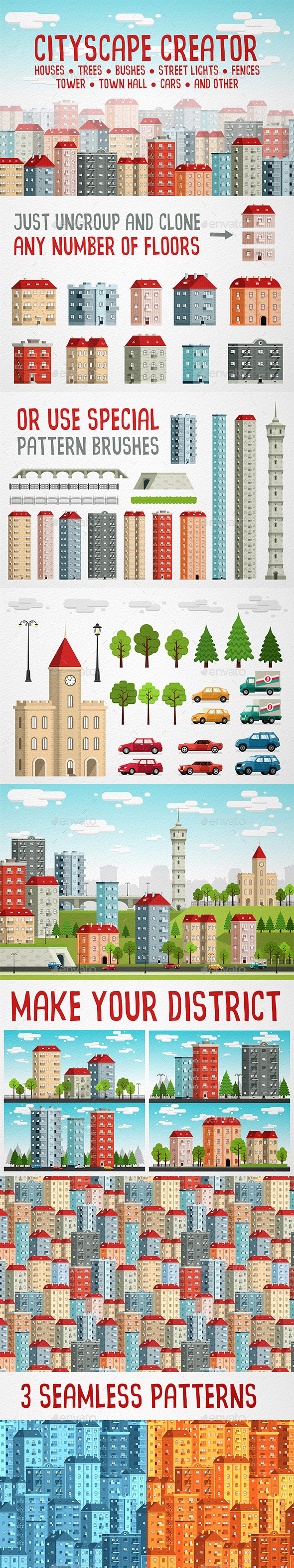Cityscape Creator - Buildings Objects