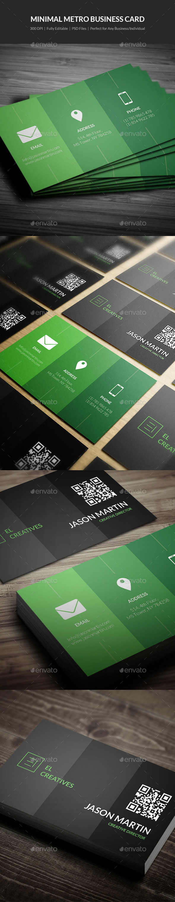 Minimal Metro Business Card - 06 - Creative Business Cards