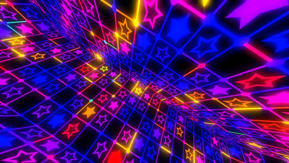 Stars Neon Flashing alt