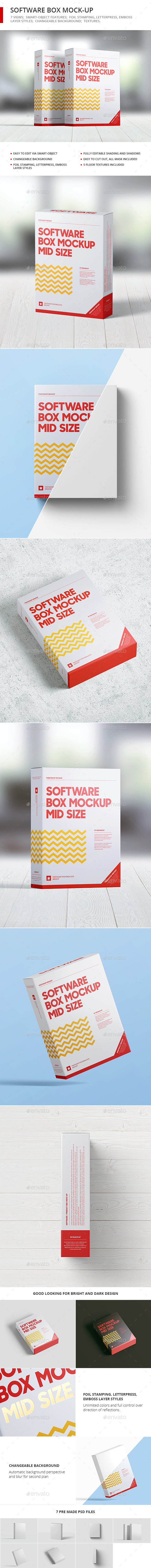 Software Box Mock-up - Miscellaneous Packaging