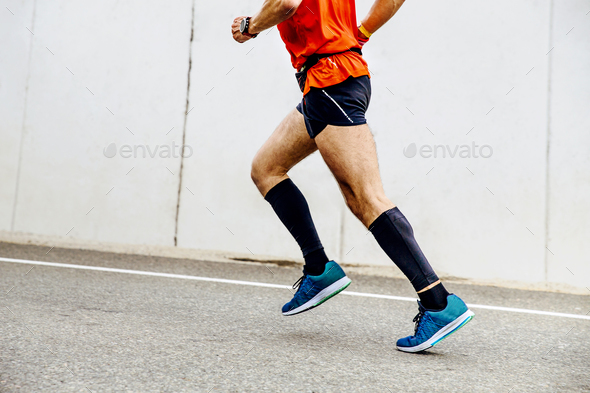 running uphill male athlete Stock Photo by sportpoint74 | PhotoDune