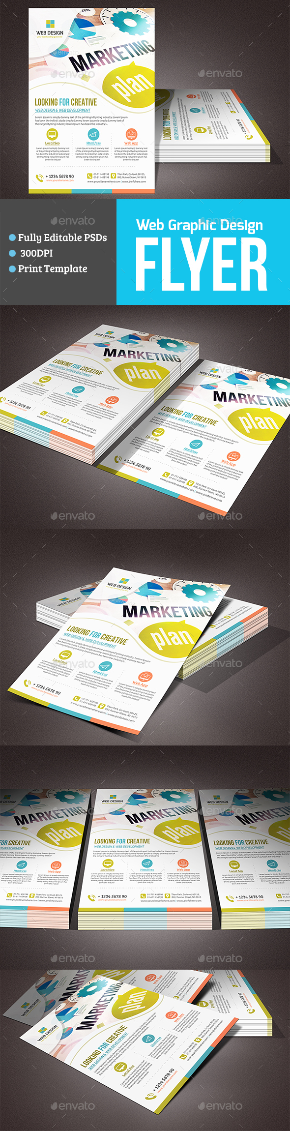 Web Graphic Design Flyer - Corporate Flyers