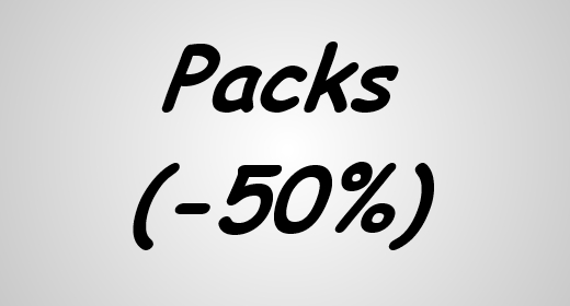 Packs (-50%)
