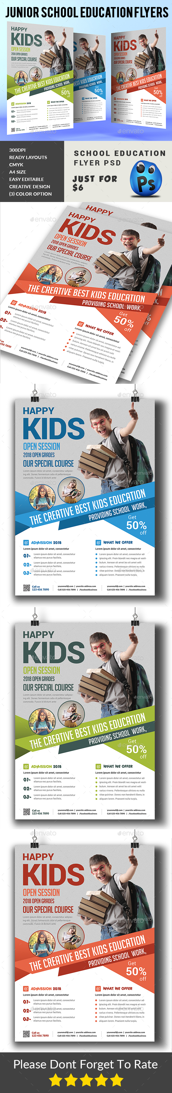 Junior School Education Flyers - Corporate Flyers