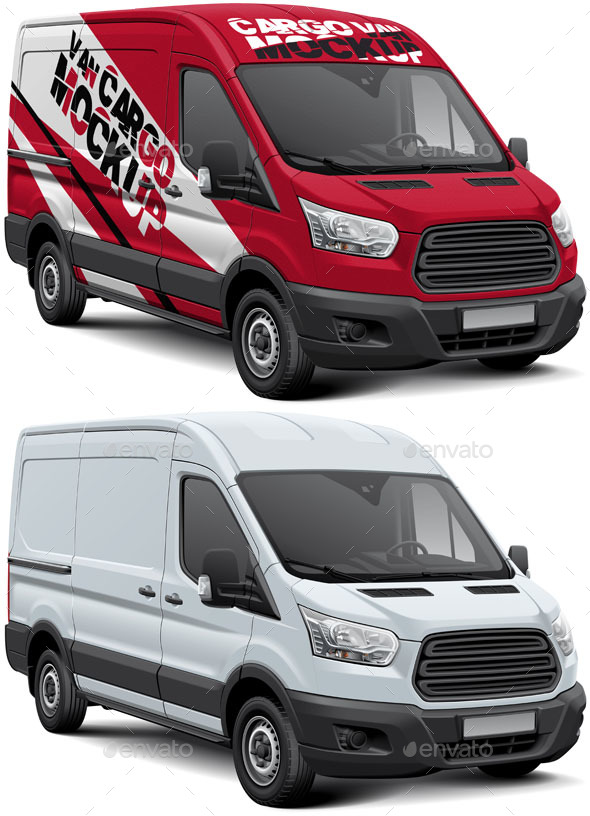 Cargo Van Mockup - Vehicle Wraps Print