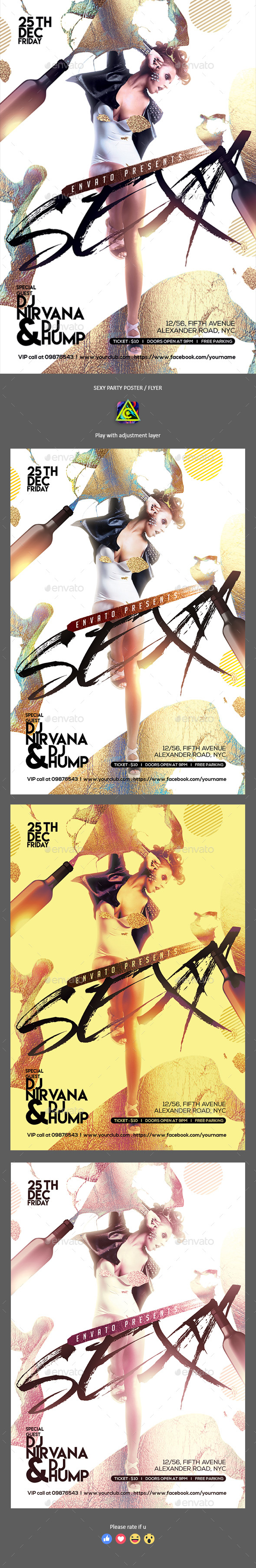 Sexy Night Poster / Flyer - Clubs & Parties Events